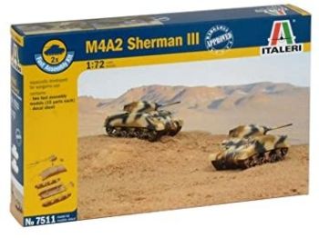 ITA7511 - Tanques M4A2 Sherman III rápidos de montar y pintar