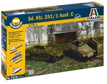 ITA7516 - Vehículo Sd.Kfz. 251/1 Ausf. Rápido de montar y pintar.