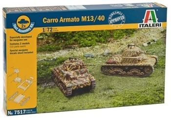 ITA7517 - Depósitos Carro Armato M13/40 montaje rápido para montar y pintar