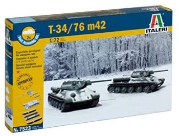 ITA7523 - Depósitos T 34/76 m42 montaje rápido para montar y pintar