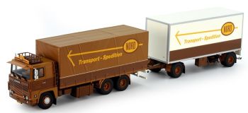 TEK75626 - SCANIA 141 Rígido 6x4 con remolque 1+1 ejes ASG NORD