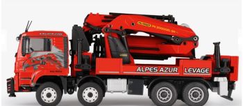 CON77224/01 - MAN TGS Euro 6 4 ejes con grúa de descarga PALFINGER PK 200002L SH ALPES AZUR LEVAGE