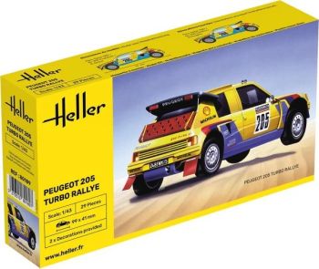 HEL80189 - PEUGEOT 205 Turbo Rallye #205 para montar y pintar