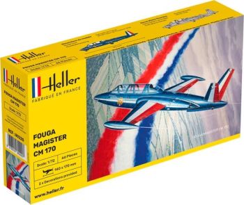 HEL80220 - Avión militar Fouga CM-170 Magister para ensamblar y pintar