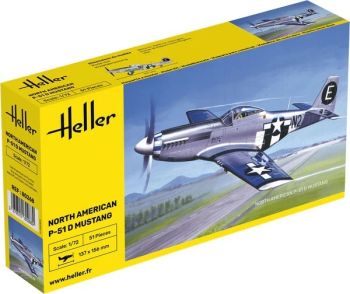 HEL80268 - Avión militar P-51 Mustang para ensamblar y pintar