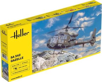 HEL80486 - Helicóptero GAZELLE SA 342 para montar y pintar