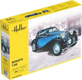 HEL80706 - Bugatti T50 – kit de montaje y pintura