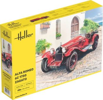 HEL80715 - ALFA ROMEO 6C 1750 Zagato para montar y pintar