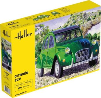 HEL80765 - Citroën 2CV (verde) – kit de montaje y pintura