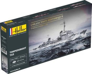 HEL81011 - Barco TORPEDOBOOT T23 - Colección Histórica para montar y pintar