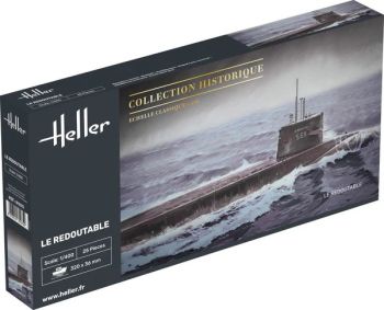 HEL81075 - Submarino S/M Le Redoutable - Colección histórica para montar y pintar