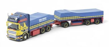 TEK81276 - SCANIA Topline Serie 6x4 LKW mit 1+2-Achs-Anhänger BRDR SINDING