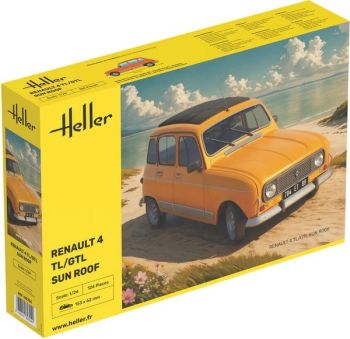 HEL82704 - RENAULT 4 TL/GTL con techo solar, para montar y pintar