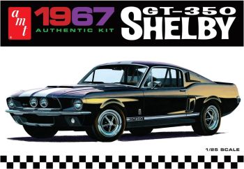 AMT834M/12 - SHELBY GT-350 1967 negro para montar y pintar