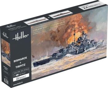 HEL85078 - Kit doble - BOSMARCK y TIRPITZ para montar y pintar