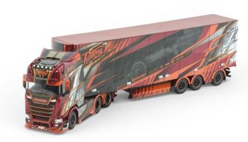 TEK85092 - SCANIA NGS Highline 6x4 mit 3-achsigem Kühlauflieger RISTIMAA-ICEMAN