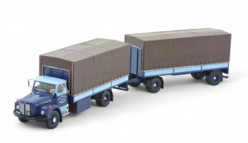 TEK86485 - Camión rígido SCANIA 76 4x2 con remolque de 1+1 ejes KOOY transport