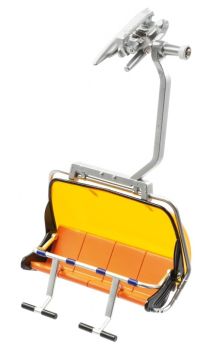 JC87100 - Telesilla de 4 plazas con Bubble naranja