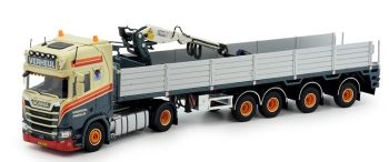 TEK82094 - SCANIA Próxima generación 4x2 con plataforma de 4 ejes y grúa de carga VERHEUL