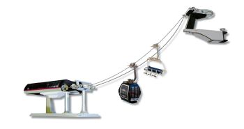 JC84394 - Remonte con góndola y telesilla Negro y gris