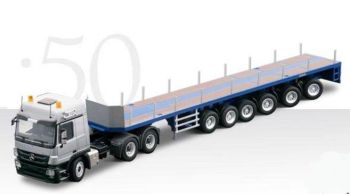 CON72155 - MERCEDES ACTROS MP3 6x4 GOLDHOFER Con remolque 6 Ejes direccionales