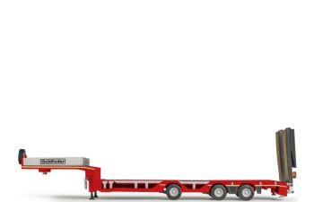 CON98040/01 - Semirremolque góndola rebajada GOLDHOFER de 3 ejes (rojo)