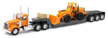 NEW10623 - KENWORTH W900 6x4 con semirremolque de 3 ejes y pala cargadora