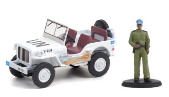 GREEN97110-A - JEEP WILLYS con guardia de seguridad en blister