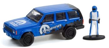 GREEN97120-E - JEEP Cherokee Sport MOPAR todoterreno con conductor 2001 LA TIENDA DE HOBBY serie 12 en blister