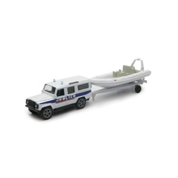 NEW19915E - Conjunto de 4x4 y barco de policía