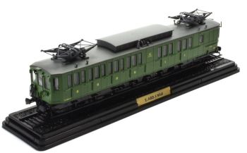 ATL2434006 - Autopropulsado Tipo E-ABD-5 Midi techo gris verde primera y segunda clase de la serie Les Autophériques des Réseaux Français máquina no funcional