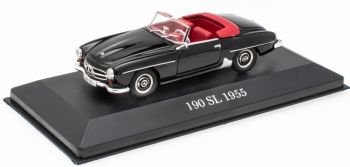 ATL7905001 - MERCEDES BENZ 190SL 1955 descapotable abierto negro