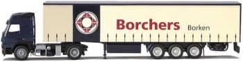 AWM4082.01 - VOLVO FH12 Globetrotter 4x2 Con Remolque de lona de 3 Ejes "BORCHERS BOKEN" Escala: 1/87
