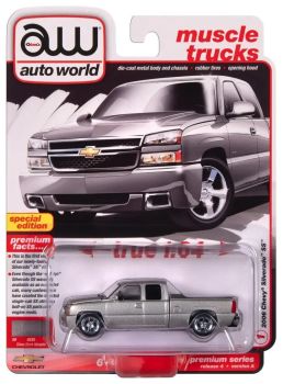 AWSP163/24A - CHEVROLET Silverado SS 2006 Plateado en blíster