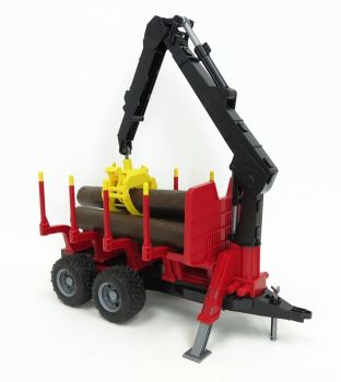 BRU2252 - Remolque forestal con grúa de descarga y troncos Escala: 1/16