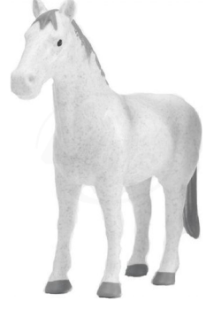 BRU2306BLANC - Caballo Blanco Escala: 1/16