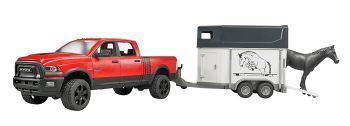 BRU2501 - 4X4 RAM 2500 Power Wagon con camioneta y 1 caballo