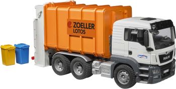 BRU3762 - Cubo de basura MAN TGS 6x4 naranja