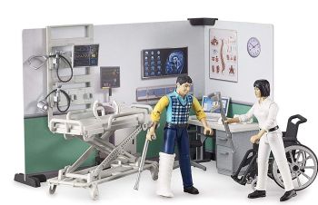 BRU62711 - Caja de enfermería con figuritas y accesorios.