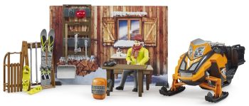 BRU63102 - Moto de nieve con figura y accesorios