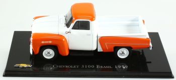 MAGCHEVY3100-59 - CHEVROLET 3100 Brasil 1959 camioneta naranja y blanca