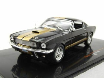 IXOCLC377N - FORD Mustang Shelby GT 350 1965 Negro con franjas Doradas