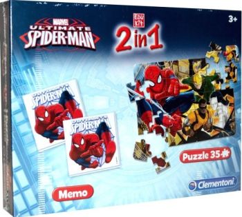 CLE13331 - Memo game + Puzzle 35 Piezas SPIDERMAN