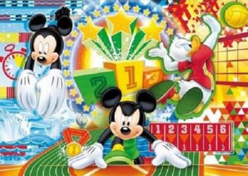CLE22222-4 - Puzzle 15 Piezas Mickey y sus amigos en los Juegos Olímpicos