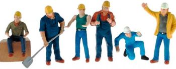 CON99801 - Set de 6 personajes de obra Escala: 1/50