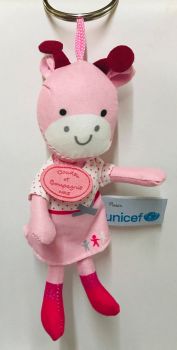 DC2934VACHE - Llavero UNICEF - Vaca rosa