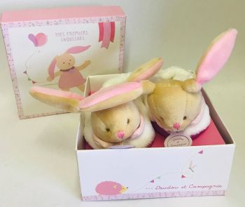 DC3035 - Pantuflas desde el nacimiento hasta los 6 meses Conejo - Rosa