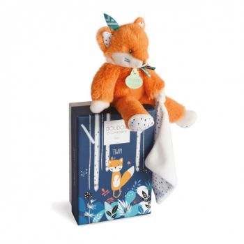 DC3633 - Peluche zorro con manta TIWIPI - 21cm