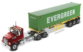DCM71049 - WESTERN STAR 4700SB 6x4 con portacontenedores y contenedor de 40 Pies EVERGREEN