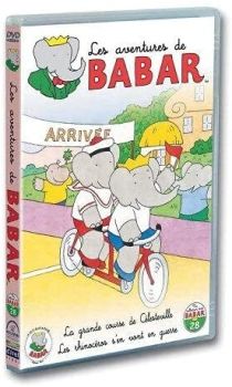 DVDDV1575 - DVD Las Aventuras de Babar n°28 2 episodios La Gran Carrera de Celestville / Los rinocerontes van a la guerra